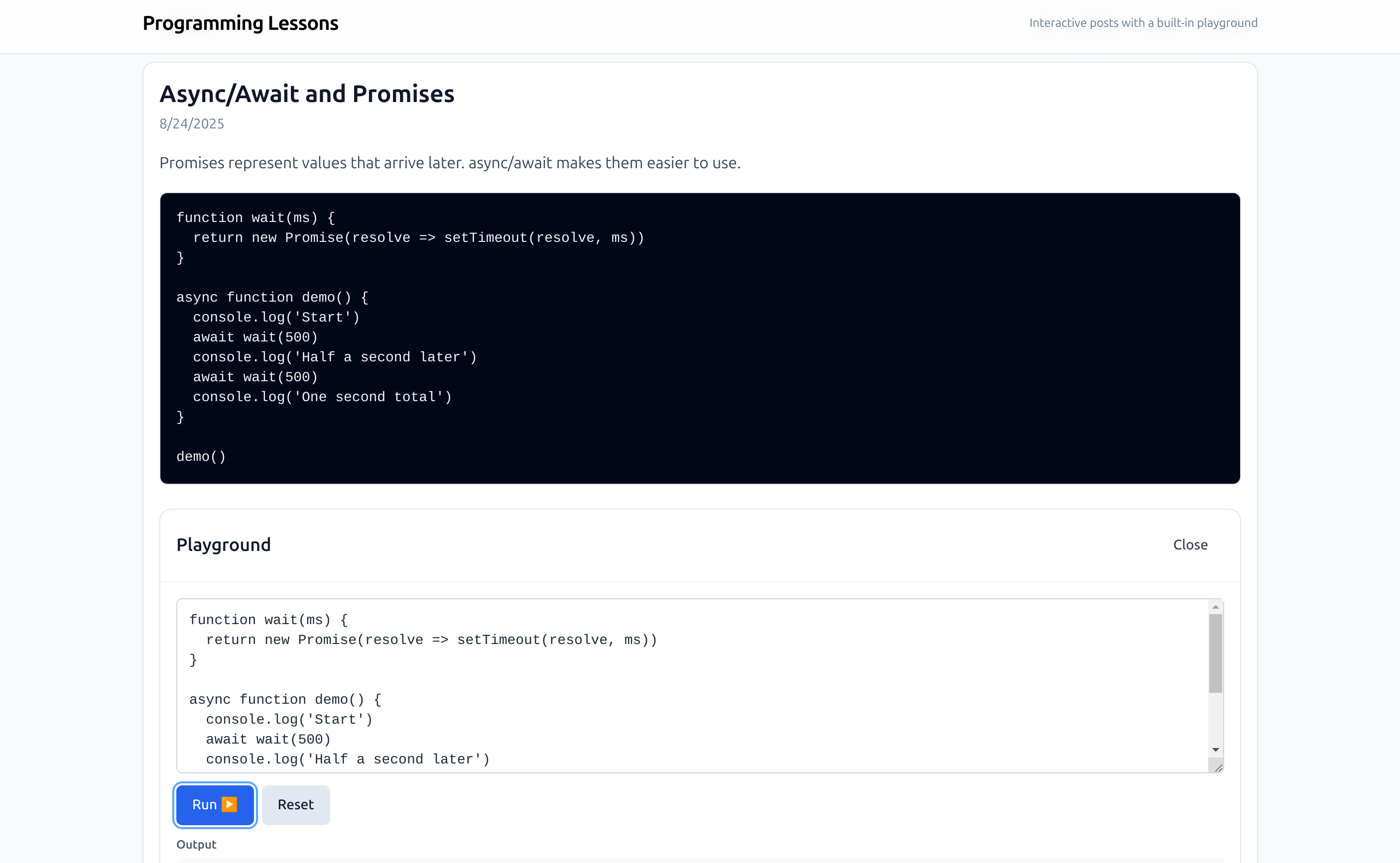 Course About Programming